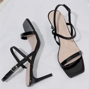 Mostrin Elegant Black Strappy Heels